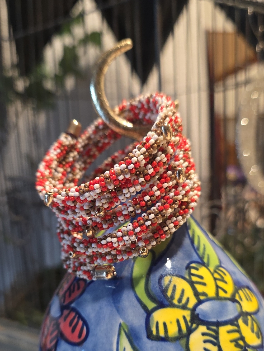 Seed Bead Coil Bracelet